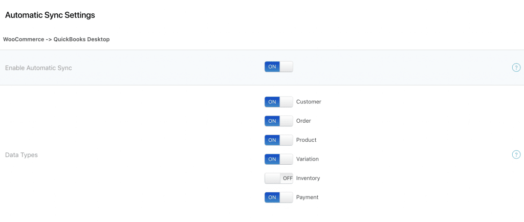 WooCommerce to QuickBooks Sync