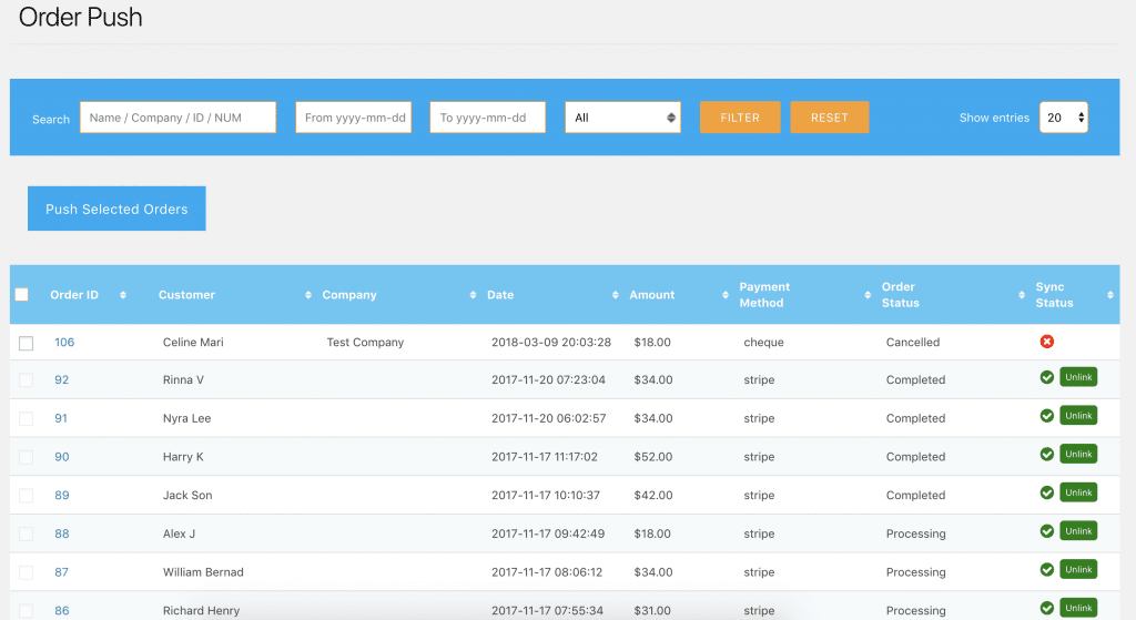 woocommerce quickbooks pos sync