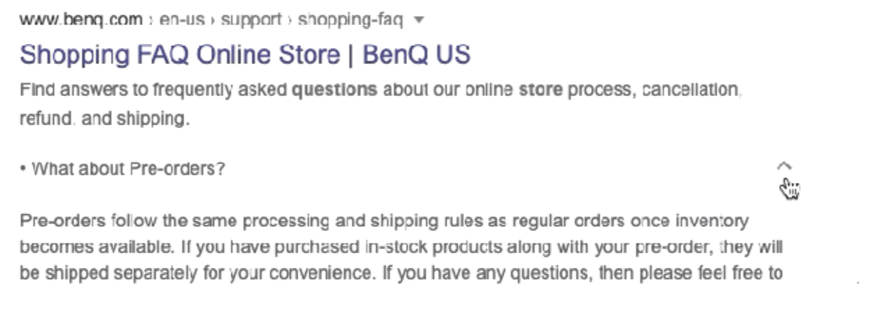 Have your FAQs appear in Google results