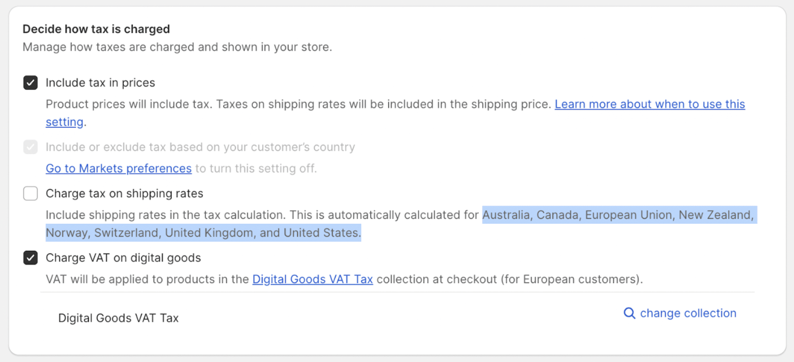 How to Add Sales Tax to Shopify Checkout Step 2: Activate Tax Calculations and Specify the Correct Region or Location