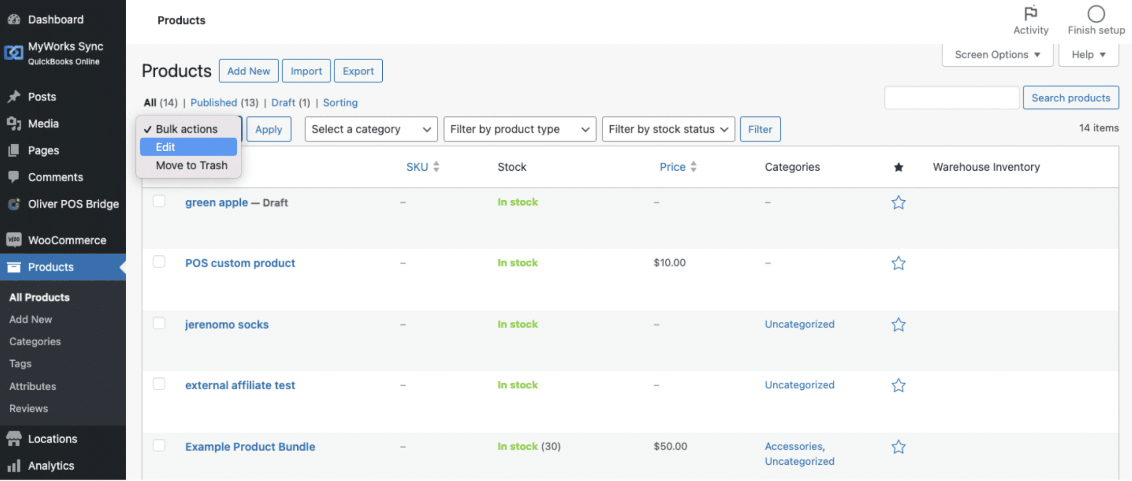 WooCommerce QuickBooks sync